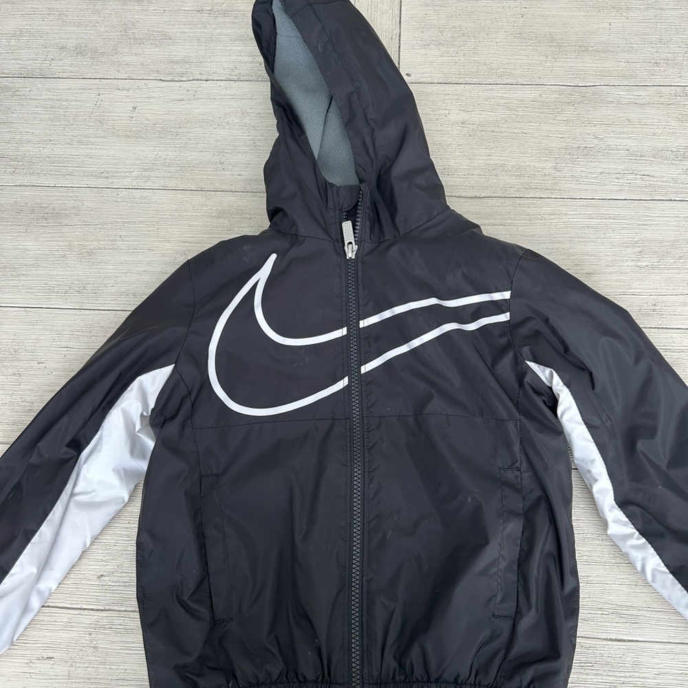 Nike Kids Black and White Raincoat
